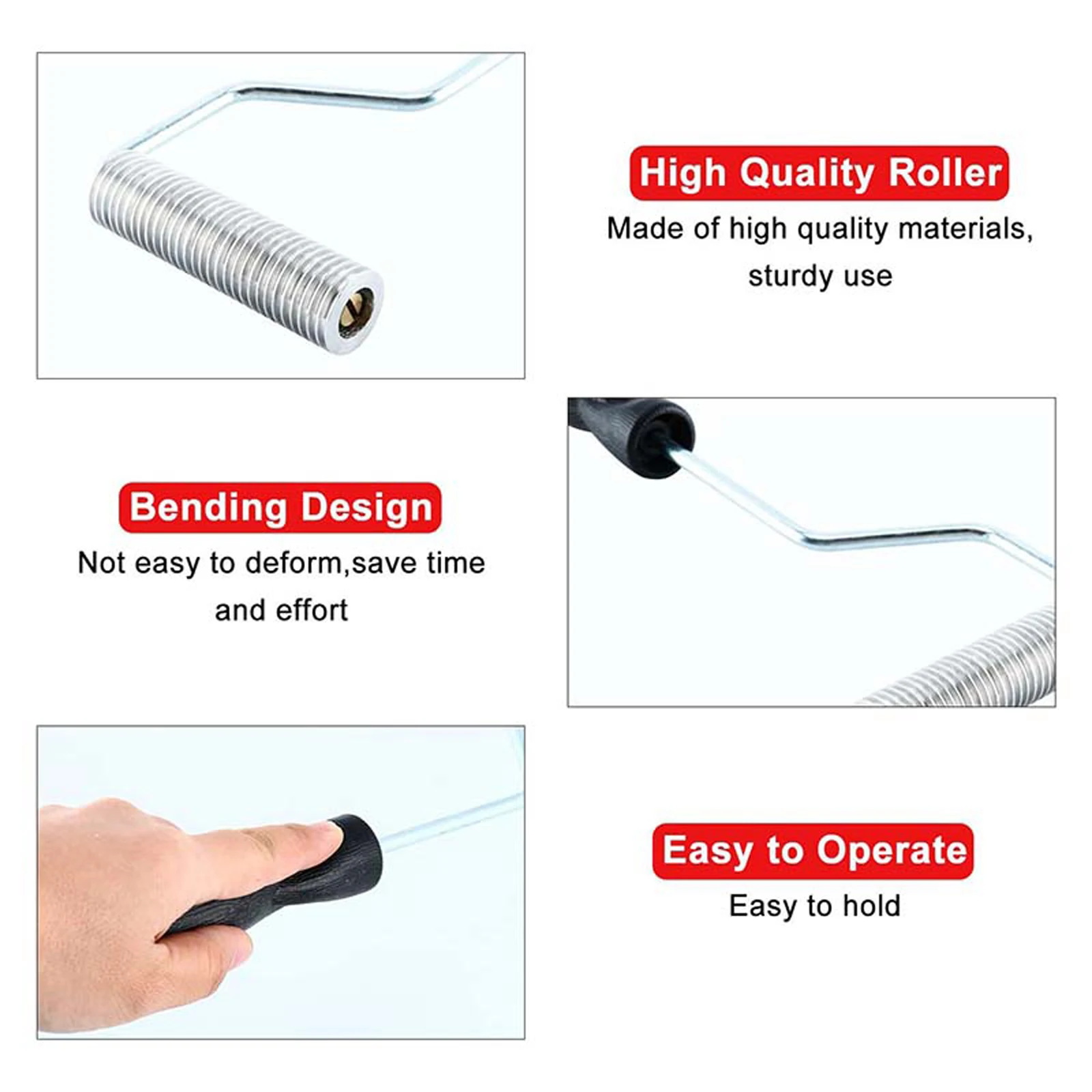 Generic 5 pieces Tub Shower Bathtub Fibergl Resin Epoxy Roller Repair