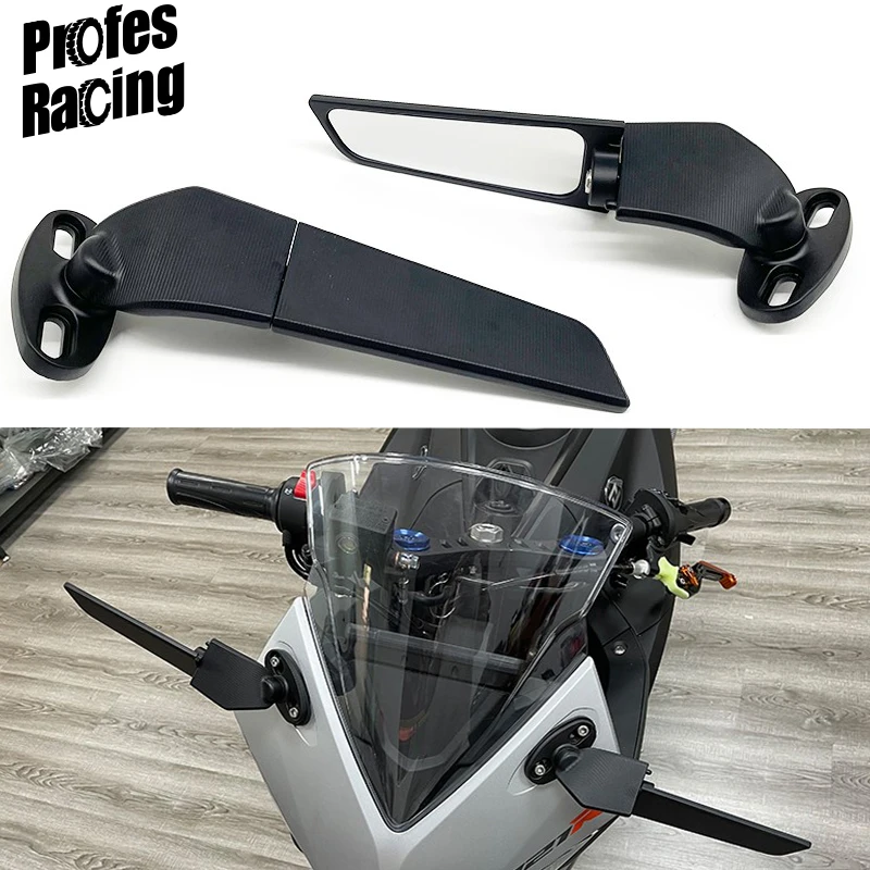 Motorcycle Rearview Mirrors Wind Wing Adjustable Rotating Side Mirrors 2PCS For KAWASAKI NINJA 250 300 400 650 H2 H4 Modified
Motorcycle Rearview Mirrors Wind Wing Adjustable Rotating Side Mirrors 2PCS For KAWASAKI NINJA 250 300 400 650 H2 H4 Modified