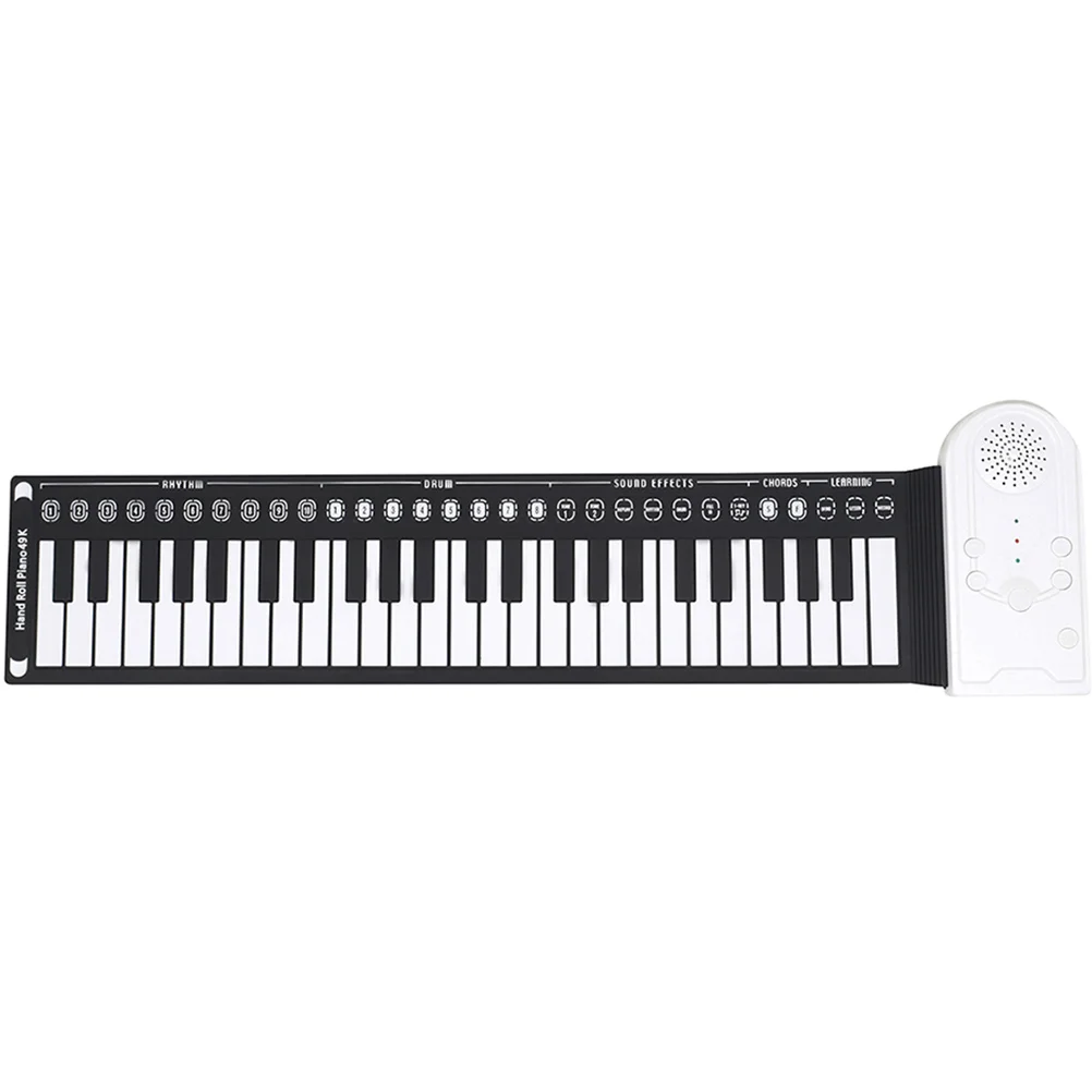 

Hand-rolled Piano Portable Folding Electronic Keyboard 49 Keys Roll-up Keyboards Foldable Silicone Volume