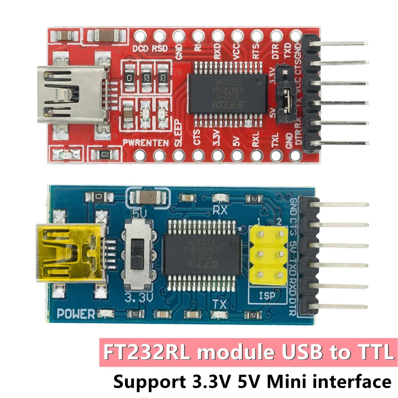 Последовательный модуль адаптера FT232RL FTDI USB 3 В 5 к TTL для Arduino FT232 Pro Mini 232 |