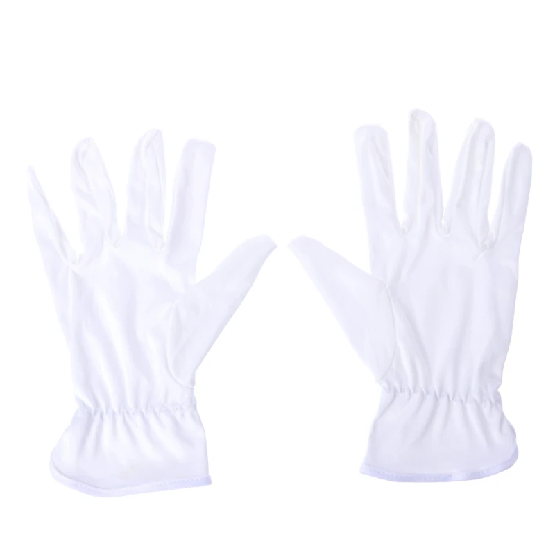 

White Cotton Gloves Jewelry Gloves for Men Women Dry Hand Art Crafts Handling Work Gloves Coin Jewelry Inspection Glove