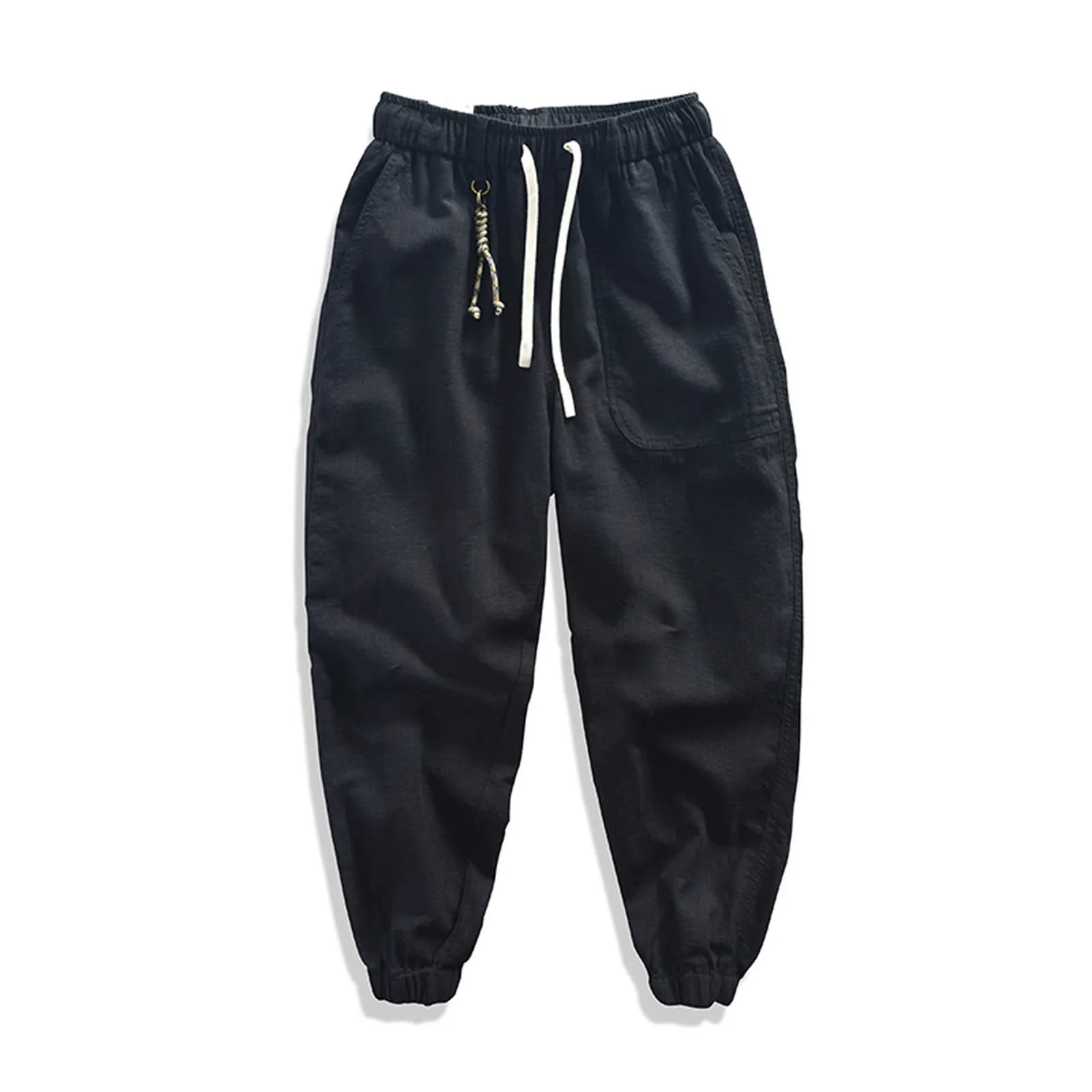 New 9-Point Pants For Men's Sports Cotton Linen Yoga Beach Jogger Straight Haren Pant Breathable Solid Color Wide Leg Trousers
New 9-Point Pants For Men's Sports Cotton Linen Yoga Beach Jogger Straight Haren Pant Breathable Solid Color Wide Leg Trousers