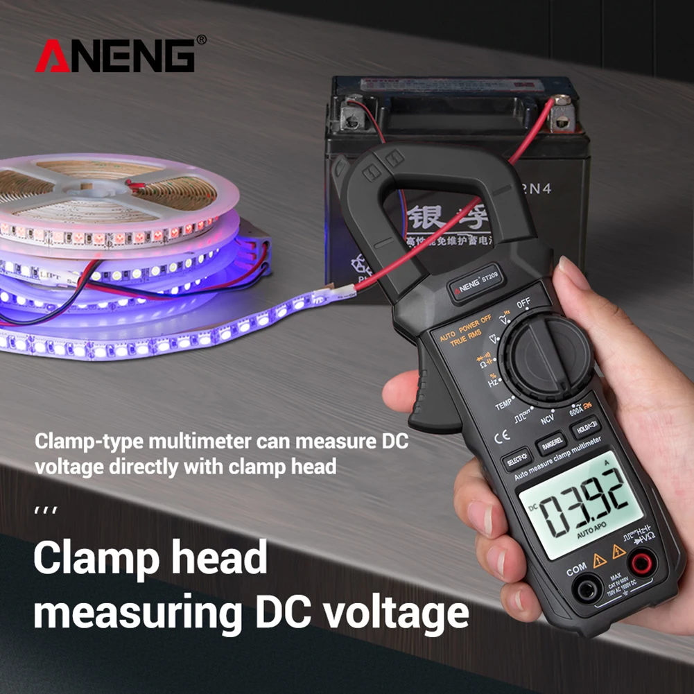ANENG ST209 Multimeter 6000 Counts True RMS Digital Professional Clamp DC/AC Current Clamp Tester Meters Voltmeter Auto Range
ANENG ST209 Multimeter 6000 Counts True RMS Digital Professional Clamp DC/AC Current Clamp Tester Meters Voltmeter Auto Range