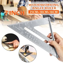 7'' Triangle Ruler Angle 90 Degree Protractor Miter Speed Square For Building Framing Woodworking Measuring Drawing Tools
7'' Triangle Ruler Angle 90 Degree Protractor Miter Speed Square For Building Framing Woodworking Measuring Drawing Tools