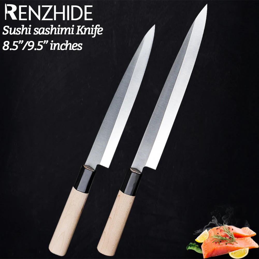 RZD Fishing Fillet Stainless Steel 4CR13 Japanese Chef Knife Sushi Sashimi Slicing Splitting Knives 9.5'' INCH Wood Handle Tool
RZD Fishing Fillet Stainless Steel 4CR13 Japanese Chef Knife Sushi Sashimi Slicing Splitting Knives 9.5'' INCH Wood Handle Tool