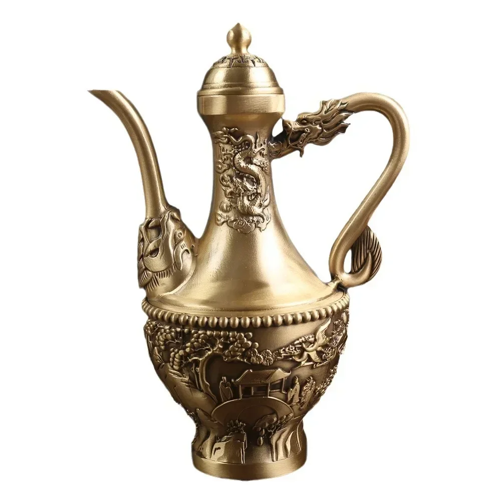Brass Fish Yue Longmen Wine Pot Retro Creative Household Wine Pure Copper Ornaments Crane Wine Pot Metal Crafts Copper
Brass Fish Yue Longmen Wine Pot Retro Creative Household Wine Pure Copper Ornaments Crane Wine Pot Metal Crafts Copper