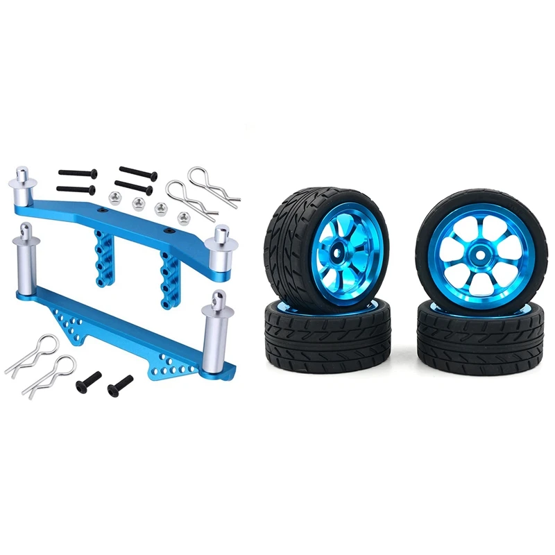 1 Set Aluminum Alloy Front & Rear Body Mounts With Body Posts Clips & 4 Pcs Alloy Hub Wheels Tyre For RC Car
1 Set Aluminum Alloy Front & Rear Body Mounts With Body Posts Clips & 4 Pcs Alloy Hub Wheels Tyre For RC Car
