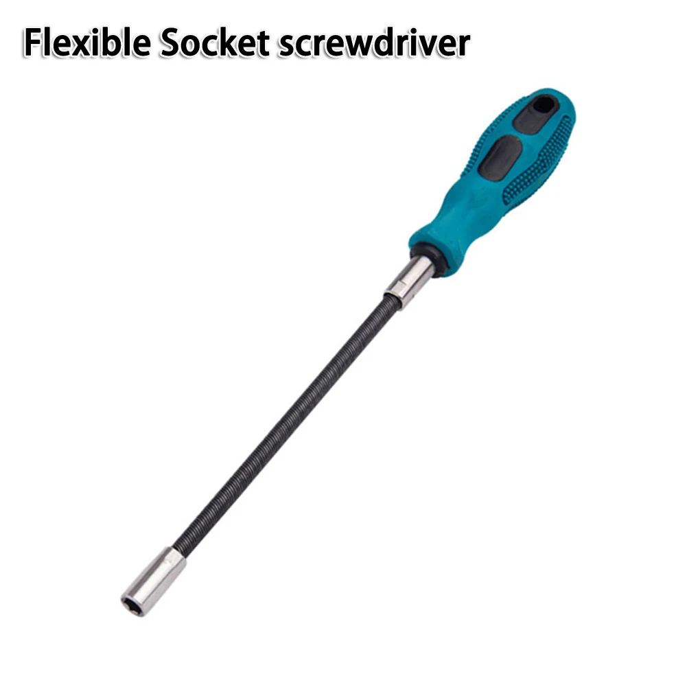 Flexible Socket Screwdriver Hand Tools Hexagonal Multifunctional Bendable Blue-green Comfort Fastening Non-slip
Flexible Socket Screwdriver Hand Tools Hexagonal Multifunctional Bendable Blue-green Comfort Fastening Non-slip