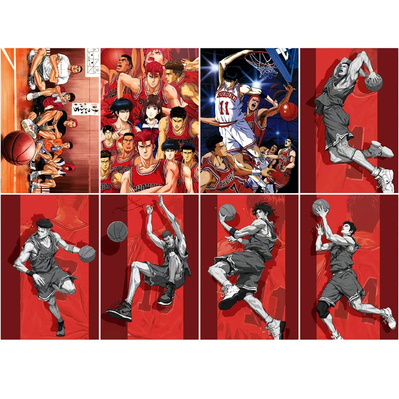 NEW Anime SLAM DUNK 8 Pieces Posters DIY Posters Print Colorful Decoration Chambre Room Art Picture Bar Poster Wall stickers
NEW Anime SLAM DUNK 8 Pieces Posters DIY Posters Print Colorful Decoration Chambre Room Art Picture Bar Poster Wall stickers