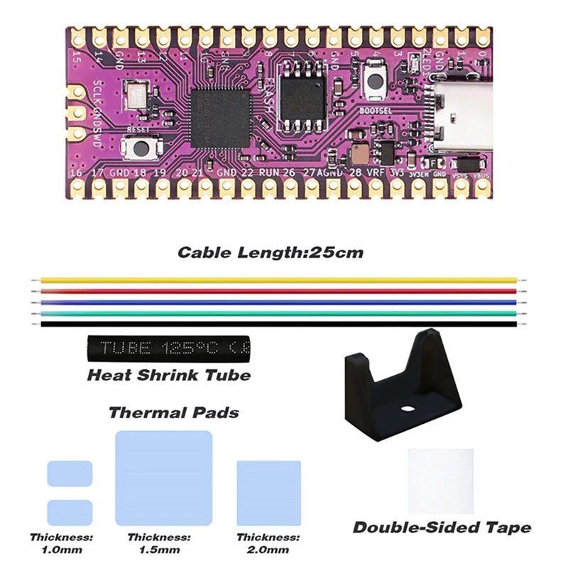 Для Raspberry Picoboot Board Kit RP2040 Двухъядерный Arm Cortex M0 + процессор 264KB SRAM + 16 Мб флэш-памяти макетная плата
Для Raspberry Picoboot Board Kit RP2040 Двухъядерный Arm Cortex M0 + процессор 264KB SRAM + 16 Мб флэш-памяти макетная плата
