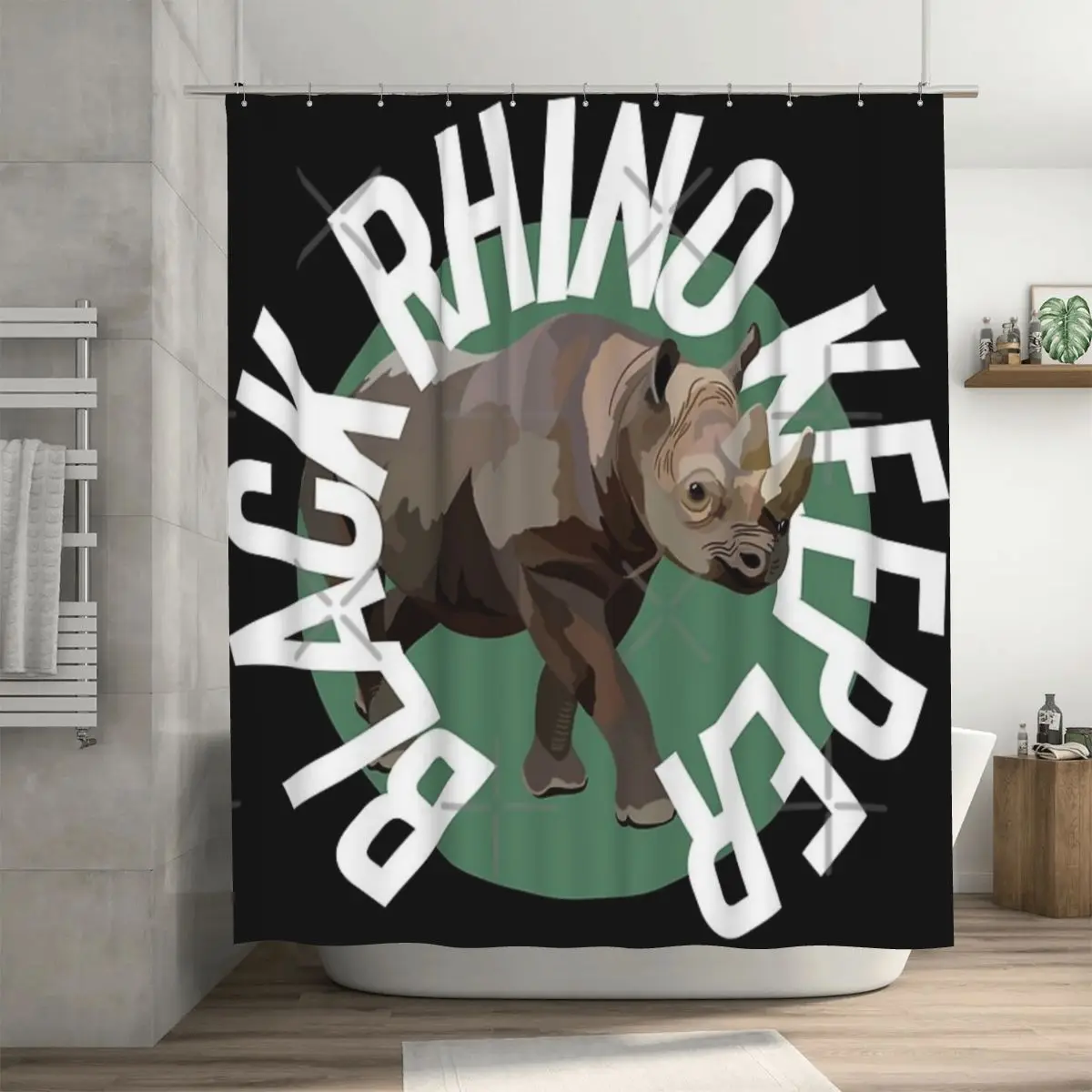 B Is для черной душевой занавески Rhino Keeper, 72x72 дюйма с крючками, персонализированный узор, защита конфиденциальности
B Is для черной душевой занавески Rhino Keeper, 72x72 дюйма с крючками, персонализированный узор, защита конфиденциальности