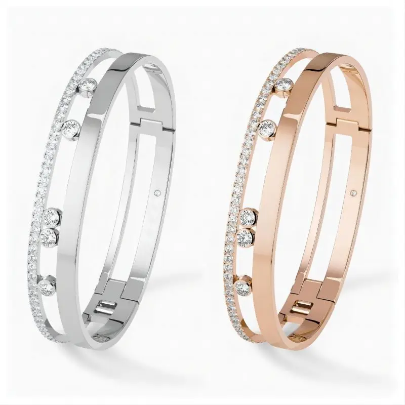 Paris Luxury Brand Jewelry 925 Silver High Quality Moveromane Bracelet Large Size Suitable for All Occasions
Paris Luxury Brand Jewelry 925 Silver High Quality Moveromane Bracelet Large Size Suitable for All Occasions