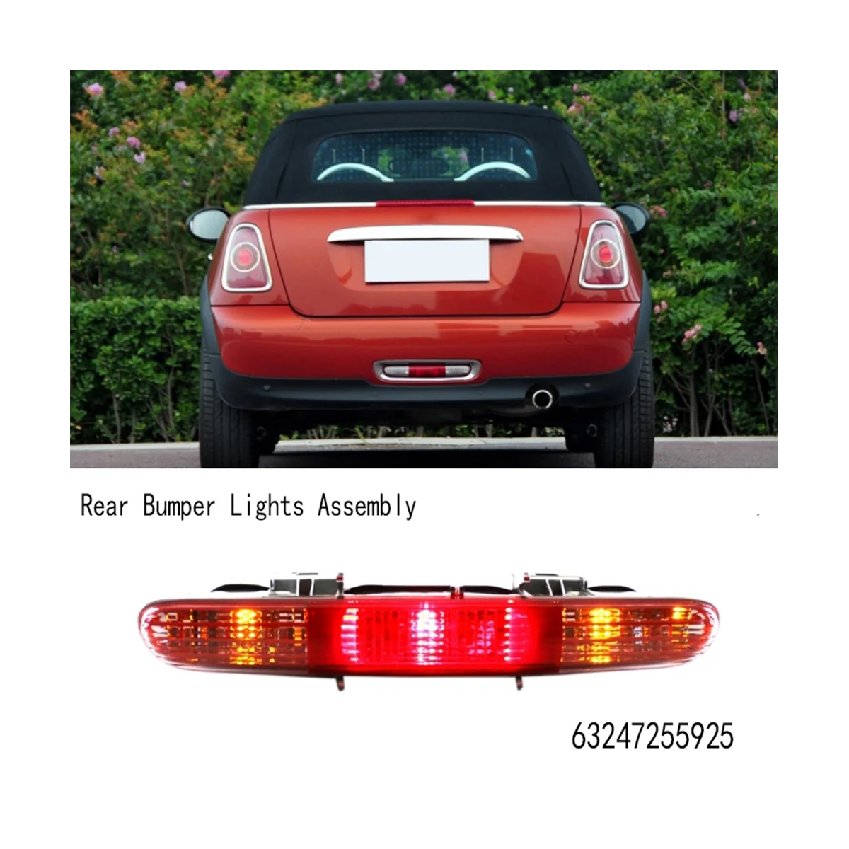 63247255925, 1 шт., автомобильные фары для заднего бампера, для BMW Mini Cooper R56 R57
63247255925, 1 шт., автомобильные фары для заднего бампера, для BMW Mini Cooper R56 R57