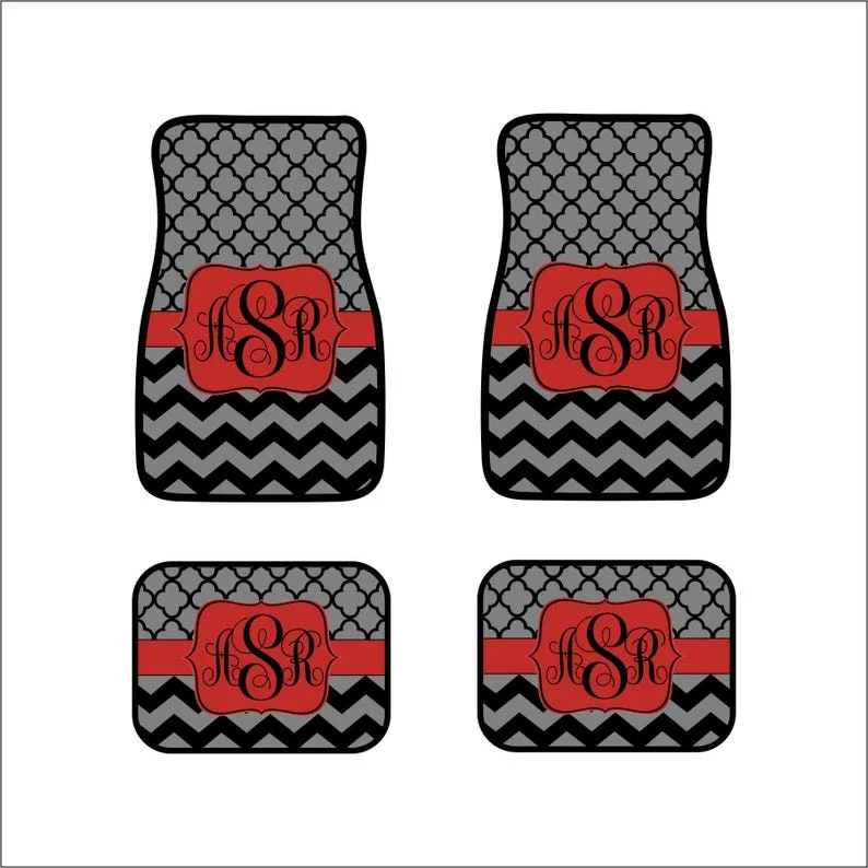 Monogram Car Floor Mats Front Car Mats Rear Car Mat Custom Car Mats Personalized Car Gift Sweet 16 Gift Black Gray Chevrons Popp
Monogram Car Floor Mats Front Car Mats Rear Car Mat Custom Car Mats Personalized Car Gift Sweet 16 Gift Black Gray Chevrons Popp