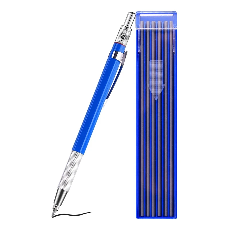 Silver Streak Welders Pencil With 36 Pcs Round Silver Refills, Metal Marker Pen Metal Carbide Scriber Mechanical Pencils
Silver Streak Welders Pencil With 36 Pcs Round Silver Refills, Metal Marker Pen Metal Carbide Scriber Mechanical Pencils