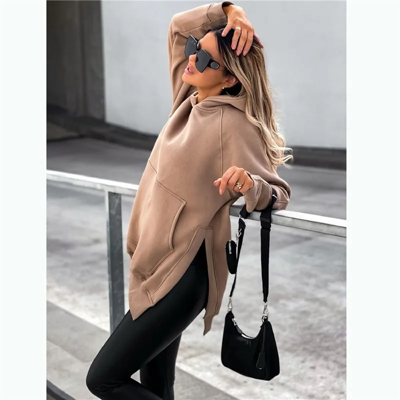 Fall Winter New Oversized Sweatshirt Pocket Feature Split Pullover Hoodie Korean Fashion Women Loose Clothes Preppy Street Wear
Fall Winter New Oversized Sweatshirt Pocket Feature Split Pullover Hoodie Korean Fashion Women Loose Clothes Preppy Street Wear