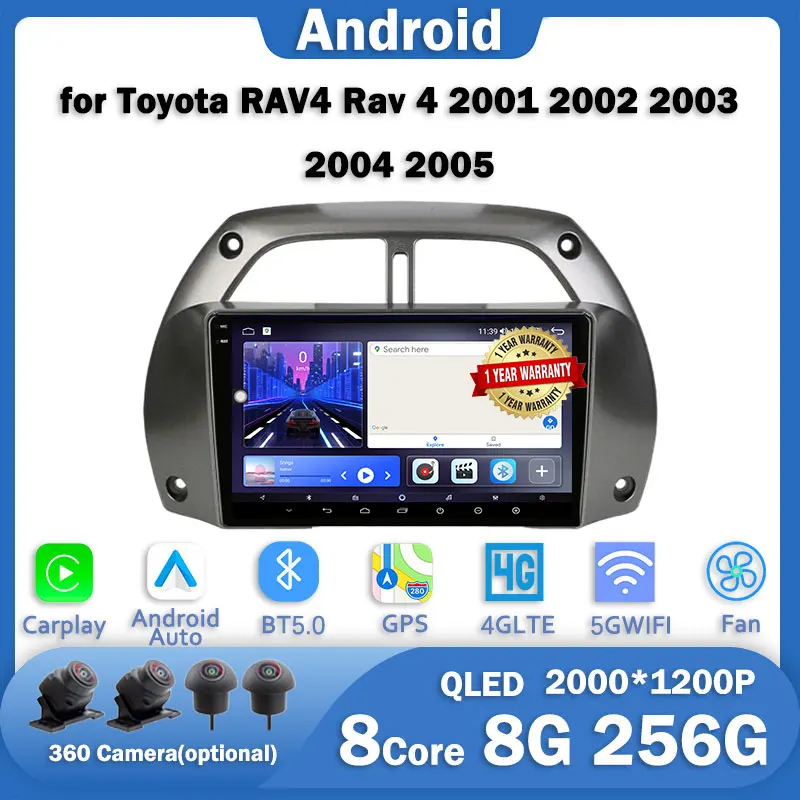 Автомагнитола для Toyota RAV4 Rav 4 2001-2006 Android 13 2000*1200P IPS/QLED, мультимедийный видеоплеер, автоаудио, стерео, GPS, Carplay
Автомагнитола для Toyota RAV4 Rav 4 2001-2006 Android 13 2000*1200P IPS/QLED, мультимедийный видеоплеер, автоаудио, стерео, GPS, Carplay