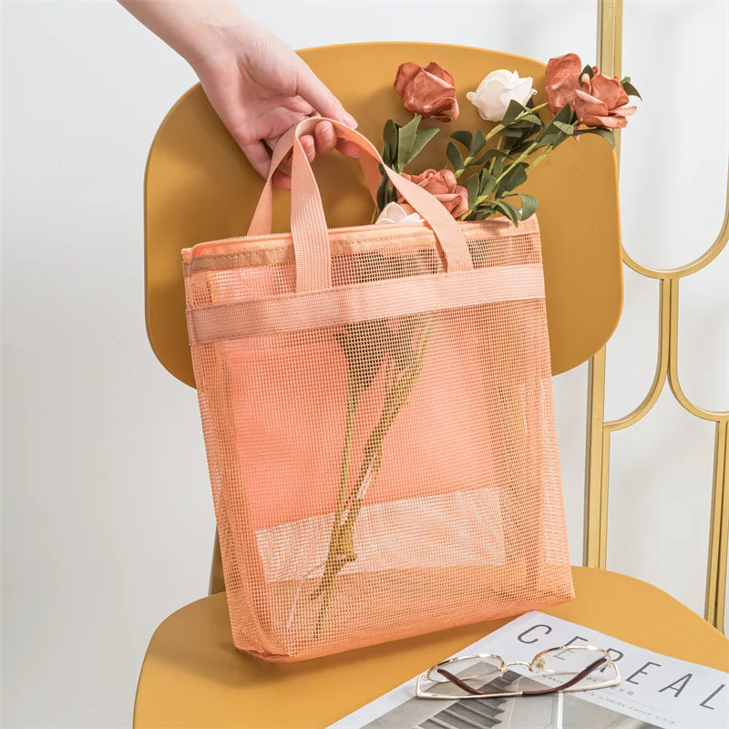 Casual Purse and Handbgs Storage Bag Mesh Wash Bags for Women Large-capacity All-match Korean Version Fashion Makeup Pouch
Casual Purse and Handbgs Storage Bag Mesh Wash Bags for Women Large-capacity All-match Korean Version Fashion Makeup Pouch