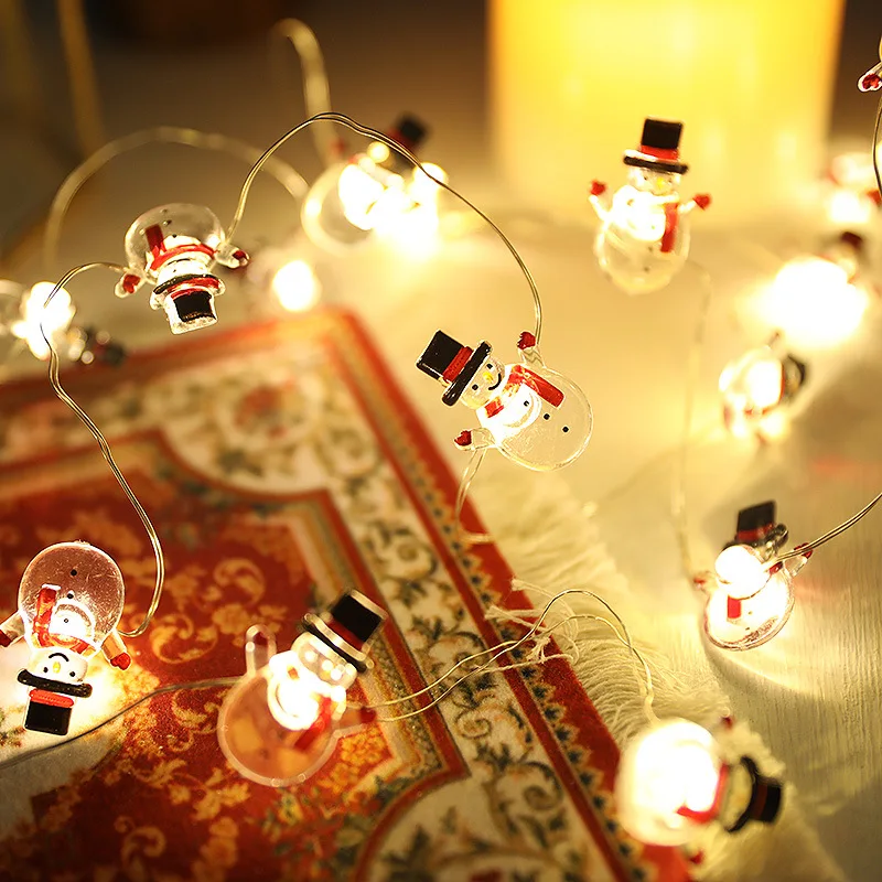 Fairy LED Light String 2m 3m Christmas Snowman Santa Garland Lamp for Outdoor Garden Wedding Party Bedroom Decoration Navidad
Fairy LED Light String 2m 3m Christmas Snowman Santa Garland Lamp for Outdoor Garden Wedding Party Bedroom Decoration Navidad