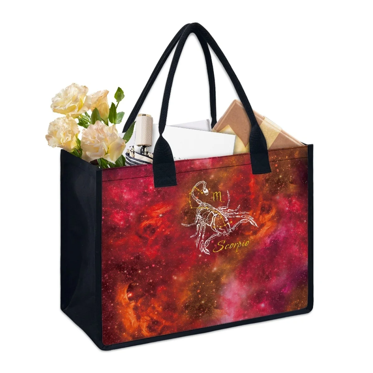 Constellation Scorpio Pattern Casual Tote Bag for Women Large Capacity Mom Shopping Shoulder Bags Fashion Handbag Bolsos Mujer
Constellation Scorpio Pattern Casual Tote Bag for Women Large Capacity Mom Shopping Shoulder Bags Fashion Handbag Bolsos Mujer