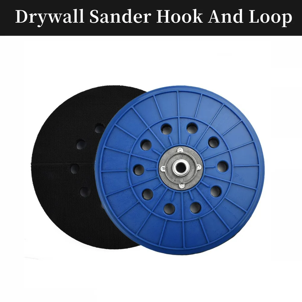 10hole 9" 210mm Drywall Sander Hook And Loop Backup Pad With 14mm Thread Grinding Polishing Plate Abrasives Sanding Discs
10hole 9" 210mm Drywall Sander Hook And Loop Backup Pad With 14mm Thread Grinding Polishing Plate Abrasives Sanding Discs
