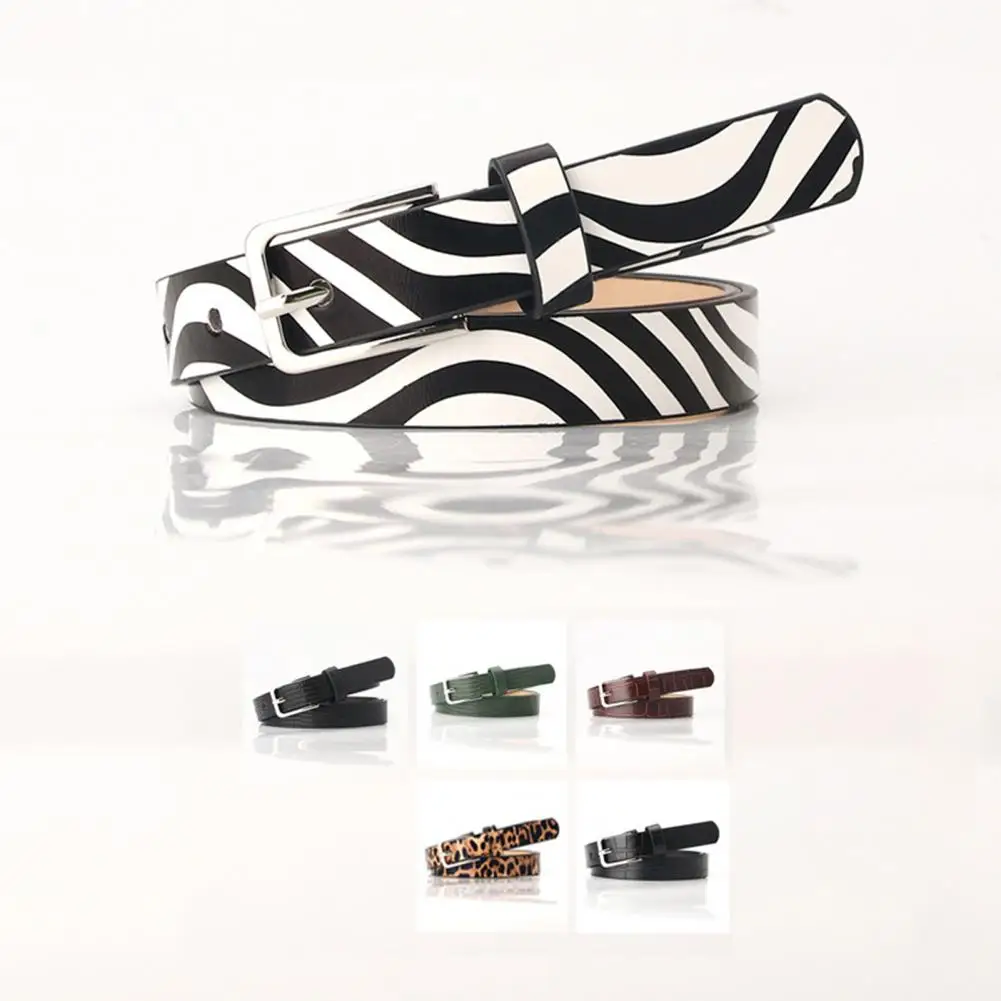 Trendy Animal Print Belt Stylish Women's Thin Zebra Leopard Print Belt with Adjustable Length Faux Leather Waistband for Jeans
Trendy Animal Print Belt Stylish Women's Thin Zebra Leopard Print Belt with Adjustable Length Faux Leather Waistband for Jeans