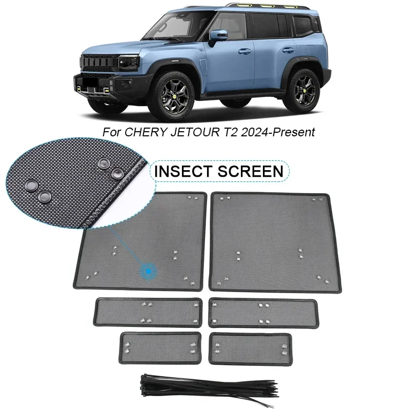 6PCS Car Insect-proof Air Inlet Protection Cover For CHERY JETOUR T2 2024-2025 Airin Insert Net Auto Vent Racing Grill Filter
6PCS Car Insect-proof Air Inlet Protection Cover For CHERY JETOUR T2 2024-2025 Airin Insert Net Auto Vent Racing Grill Filter