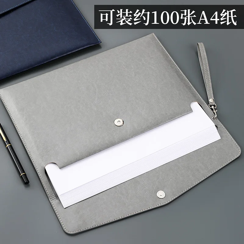 A4 Leather File Folder Data Package Document Organiser Fashion Briefcase Data Contract Bill File Bag School Office Supplies New
A4 Leather File Folder Data Package Document Organiser Fashion Briefcase Data Contract Bill File Bag School Office Supplies New