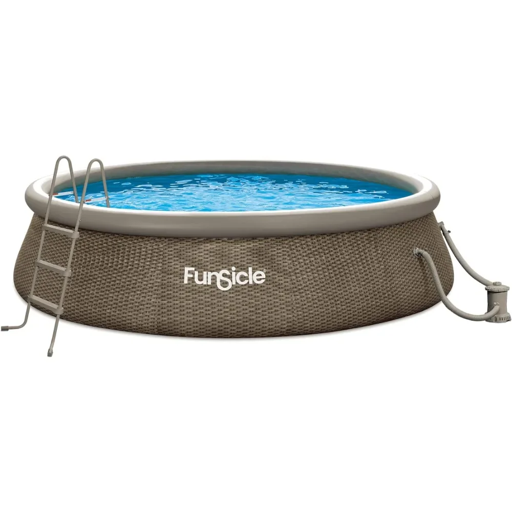 14' x 36" Round Inflatable Ring Top Outdoor Above Ground Swimming Pool Set with Pump and Cartridge Filter.Freight free
14' x 36" Round Inflatable Ring Top Outdoor Above Ground Swimming Pool Set with Pump and Cartridge Filter.Freight free