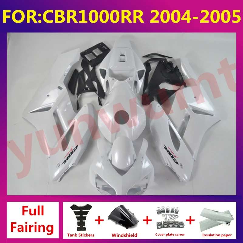 Motorcycle Injection full Fairings Kit fit For CBR1000RR CBR 1000RR CBR1000 RR 2004 2005 Bodywork fairing kit zxmt set white
Motorcycle Injection full Fairings Kit fit For CBR1000RR CBR 1000RR CBR1000 RR 2004 2005 Bodywork fairing kit zxmt set white