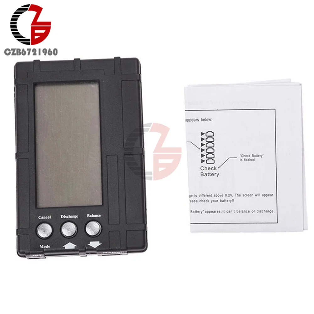 3 in 1 Battery Balancer LiPo/LiFe 2-6s Balancing Discharger Voltage Meter Tester LCD Screen Register JST Connector for RC Model
3 in 1 Battery Balancer LiPo/LiFe 2-6s Balancing Discharger Voltage Meter Tester LCD Screen Register JST Connector for RC Model