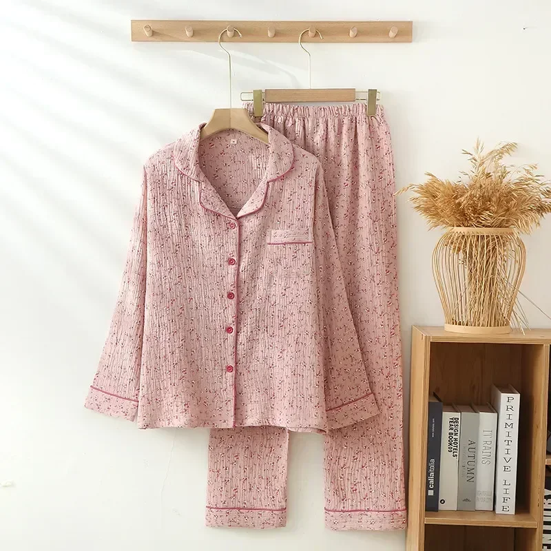 Pyjama Women Pieces Cotton 2 Pajamas Home 100% Wear Outfit Clothes Nightwears Ladies Nighty Floral Night Elegant Printing For
Pyjama Women Pieces Cotton 2 Pajamas Home 100% Wear Outfit Clothes Nightwears Ladies Nighty Floral Night Elegant Printing For