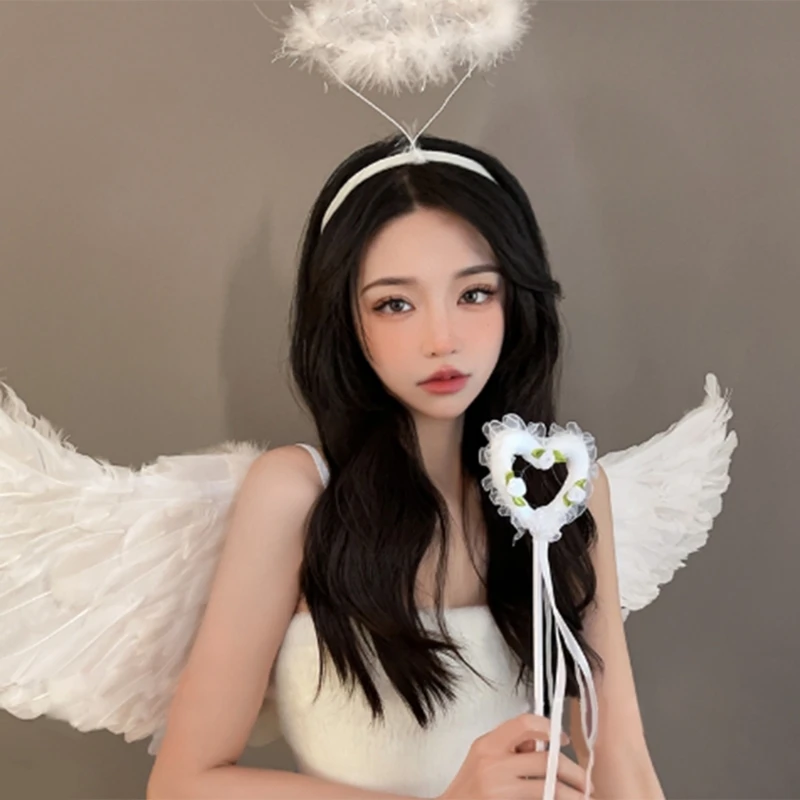 Angel Halos Headbands and Angel Wand Set White Halloween Angel Outfit Cosplay Costume Accessories Kids Adults
Angel Halos Headbands and Angel Wand Set White Halloween Angel Outfit Cosplay Costume Accessories Kids Adults