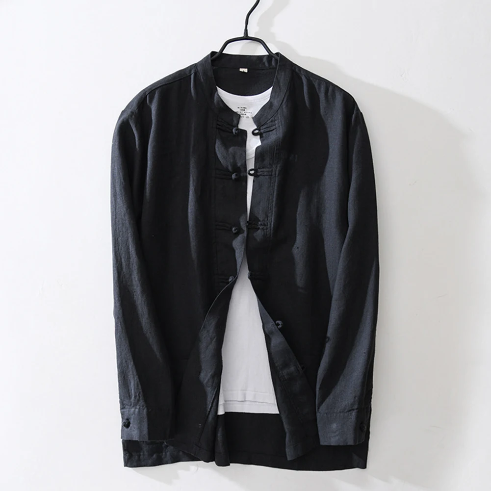 Men Linen Retro Chinese Style Standing Neck Long Sleeved Traditional Kung Fu Coat Tang Suit Jacket Cotton Blouse Men's Shirt
Men Linen Retro Chinese Style Standing Neck Long Sleeved Traditional Kung Fu Coat Tang Suit Jacket Cotton Blouse Men's Shirt