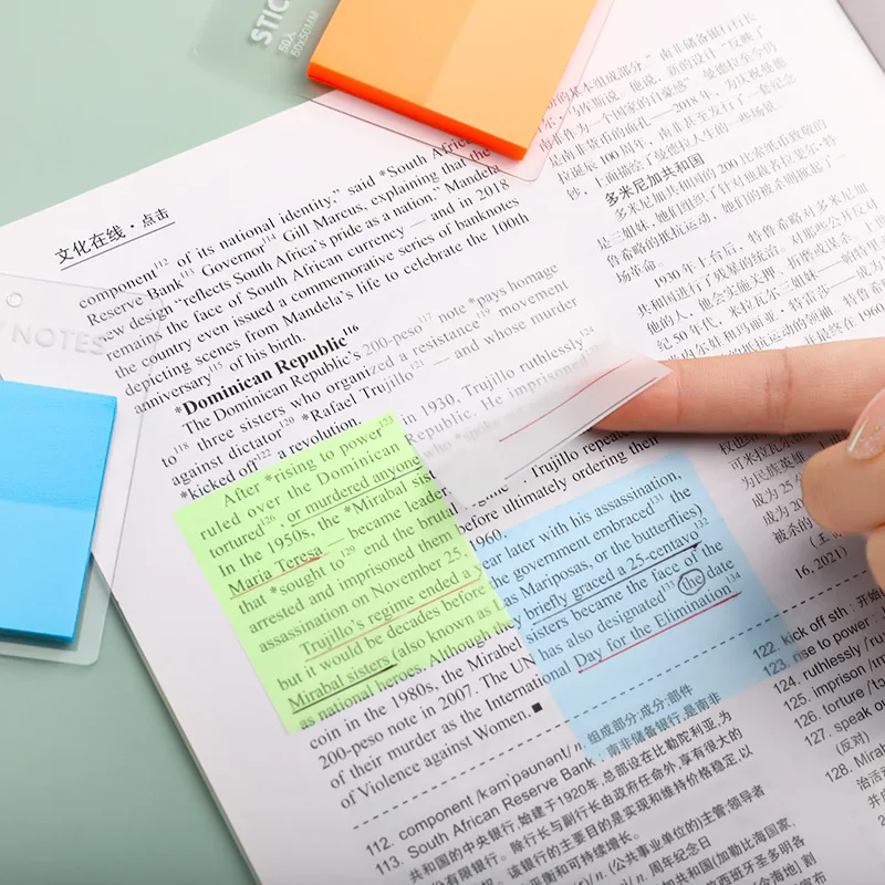 50PCS Waterproof Transparent Sticky Notes Memo Pad 50 Sheets Stickers Daily To Do List Note Paper for Student Office Stationery
50PCS Waterproof Transparent Sticky Notes Memo Pad 50 Sheets Stickers Daily To Do List Note Paper for Student Office Stationery