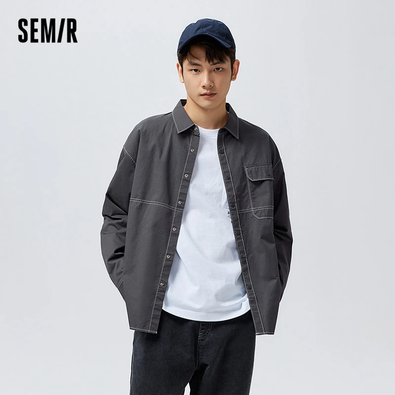 Semir Long Sleeve Shirt Men Loose And Comfortable 2023 Spring Korean Cotton Daily Commuting Style Simple Urban Fashion Top
Semir Long Sleeve Shirt Men Loose And Comfortable 2023 Spring Korean Cotton Daily Commuting Style Simple Urban Fashion Top