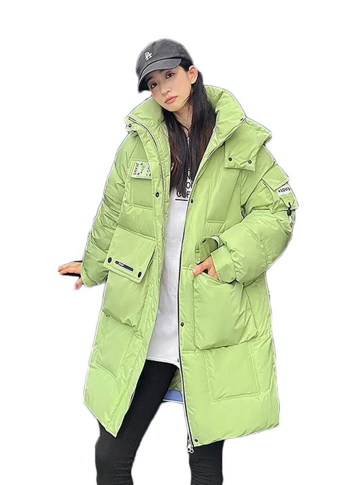 Down Padded Coats Women's Mid-length 2022 Winter New Popular Cotton Jacket Korean Version Loose Thickened Warmth Hooded Parkas
Down Padded Coats Women's Mid-length 2022 Winter New Popular Cotton Jacket Korean Version Loose Thickened Warmth Hooded Parkas