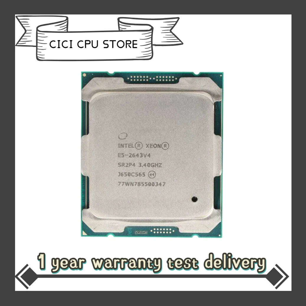 Процессор Intel Xeon E5 2643 V4 SR2P4, 3,4 ГГц, 6 ядер, 135 Вт, разъем LGA 2011-3, процессор E5 2643V4, б/у
Процессор Intel Xeon E5 2643 V4 SR2P4, 3,4 ГГц, 6 ядер, 135 Вт, разъем LGA 2011-3, процессор E5 2643V4, б/у
