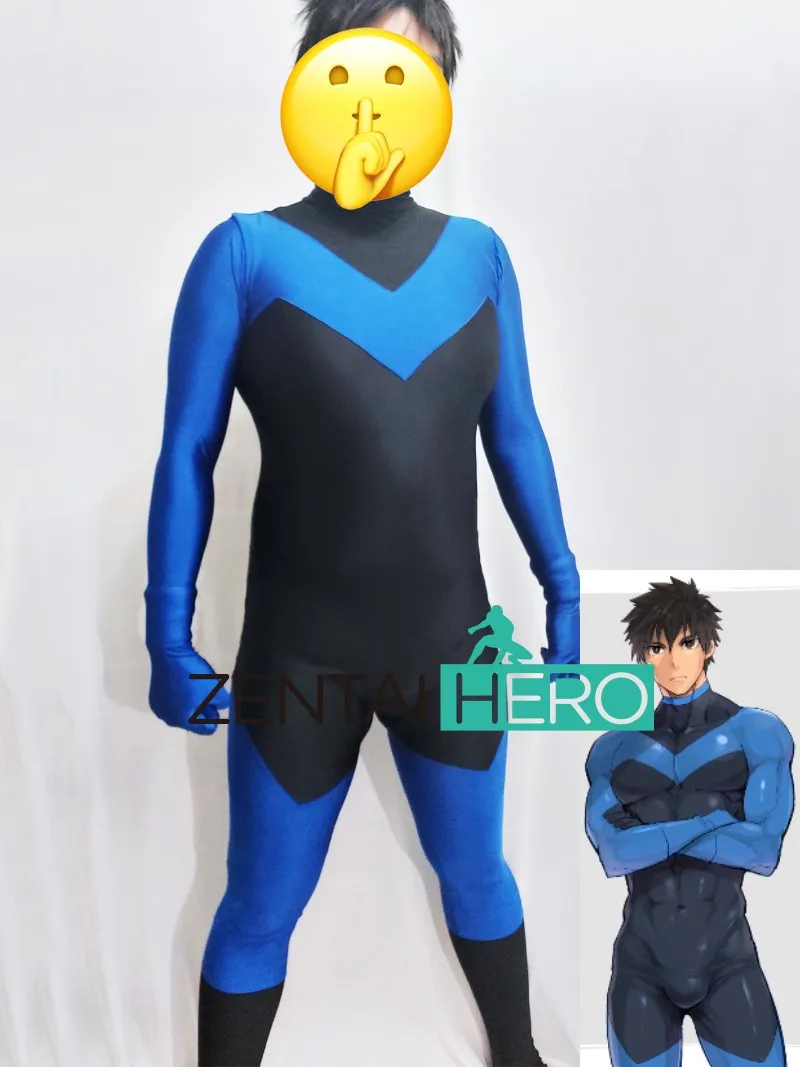 Anime Male Cosplay Costume Blue/Black Zentai Bodysuits Suit Leotard Jumpsuit Super Hero Adult Men Kids
Anime Male Cosplay Costume Blue/Black Zentai Bodysuits Suit Leotard Jumpsuit Super Hero Adult Men Kids