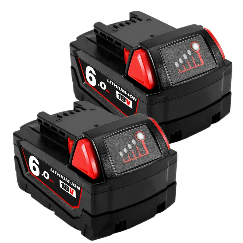 18V 6.0Ah Replacement Lithium Battery for Milwaukee M18 48-11-1860 48-11-1850 48-11-1840 48-11-1828 48-11-1820 48-11-1815 Tools
18V 6.0Ah Replacement Lithium Battery for Milwaukee M18 48-11-1860 48-11-1850 48-11-1840 48-11-1828 48-11-1820 48-11-1815 Tools