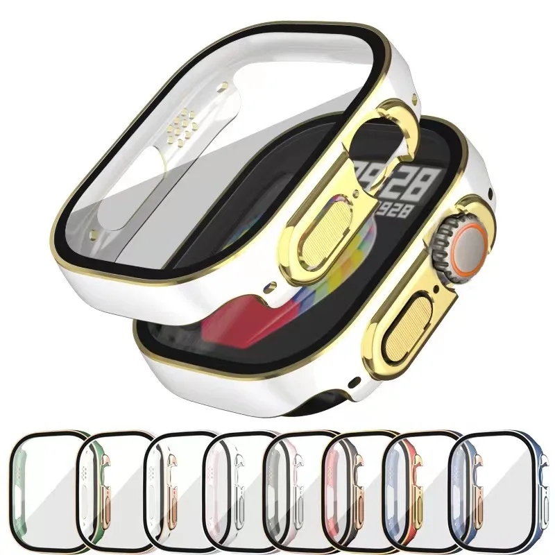Закаленное стекло + крышка для Apple Watch Φ Ultra 49 мм, ремешок для смарт-часов, бампер для ПК, Защитная пленка для экрана, аксессуары серии iwatch
Закаленное стекло + крышка для Apple Watch Φ Ultra 49 мм, ремешок для смарт-часов, бампер для ПК, Защитная пленка для экрана, аксессуары серии iwatch