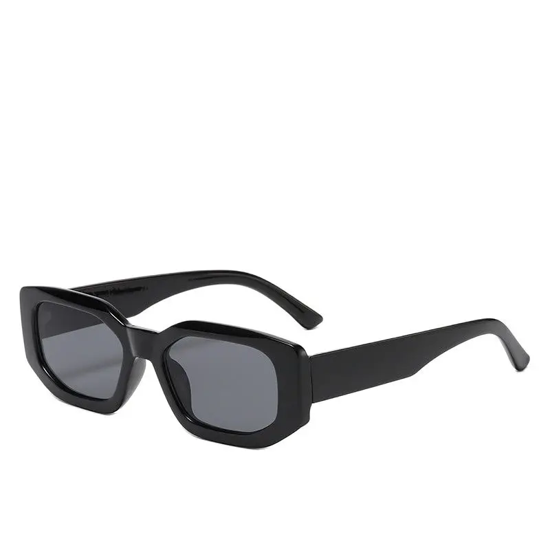 

Очки солнцезащитные женские квадратные, винтажные Роскошные брендовые маленькие прямоугольные солнечные очки с прозрачными зеркальными градиентными линзами UV400