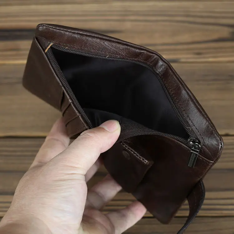 Super soft worn-out cowhide men's wallet with a vintage wax leather long and short leather multi card women's wallet
Super soft worn-out cowhide men's wallet with a vintage wax leather long and short leather multi card women's wallet