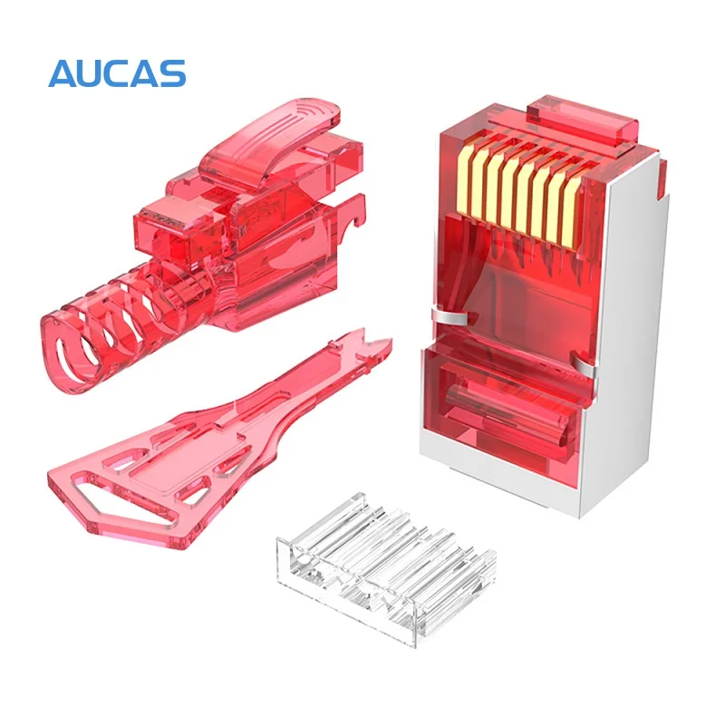 Сетевой соединитель A ucas Cat5e Cat6, Модульный штекер RJ45, 3 блокируемых коннектора UTP
Сетевой соединитель A ucas Cat5e Cat6, Модульный штекер RJ45, 3 блокируемых коннектора UTP