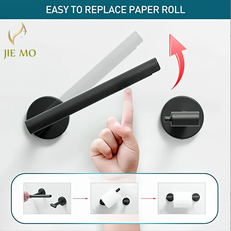 304 stainless steel adjustable paper towel holder Flexible rotating handle wall mounted roll holder bathroom toilet paper
304 stainless steel adjustable paper towel holder Flexible rotating handle wall mounted roll holder bathroom toilet paper