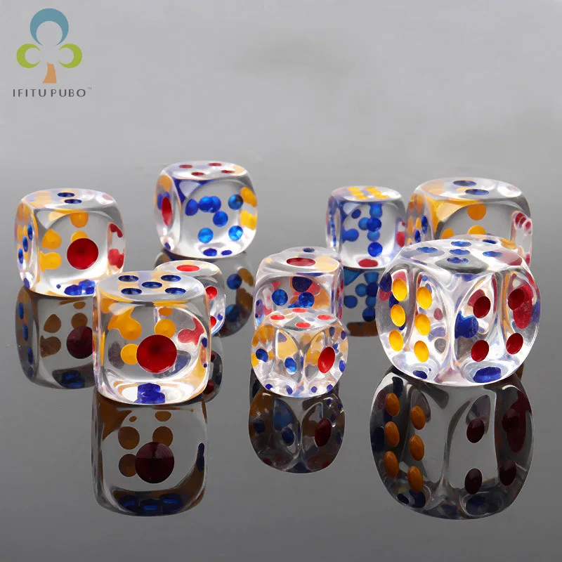 30Pcs Crystal Transparent Dice Rounded Six-sided Flexible Resin Material Home Multiplayer Entertainment Small And Beautiful XPY
30Pcs Crystal Transparent Dice Rounded Six-sided Flexible Resin Material Home Multiplayer Entertainment Small And Beautiful XPY