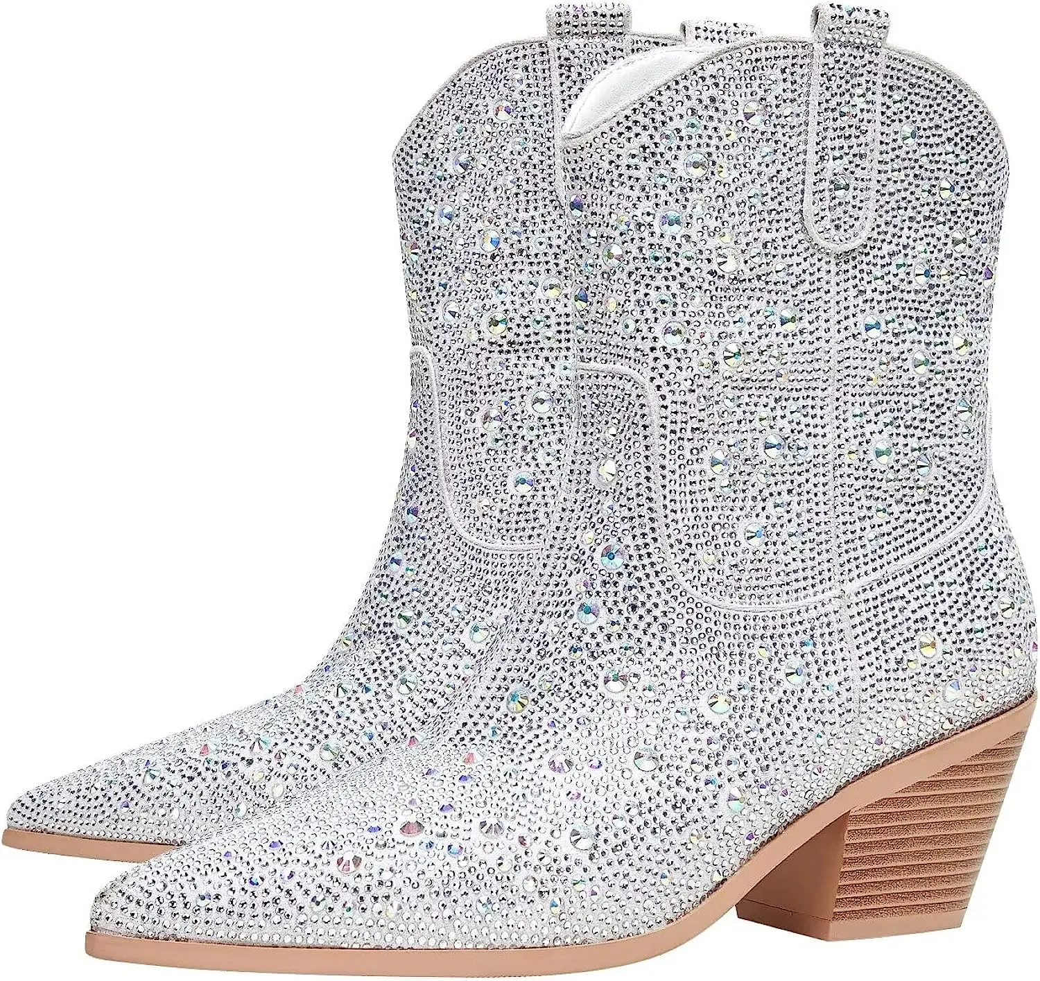 New Rhinestones Ankle Boots Bling Colorful Crystal Pointed Toe Middle Heel Short Boots High Heels Designer Party Shoes For Women
New Rhinestones Ankle Boots Bling Colorful Crystal Pointed Toe Middle Heel Short Boots High Heels Designer Party Shoes For Women