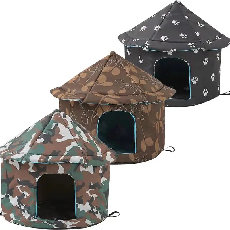 

Waterproof Outdoor Pet House Thickened Cat Nest Tent Cabin Pet Bed Tent Shelter Cat Kennel Portable Travel Nest Pet Carrier Dog