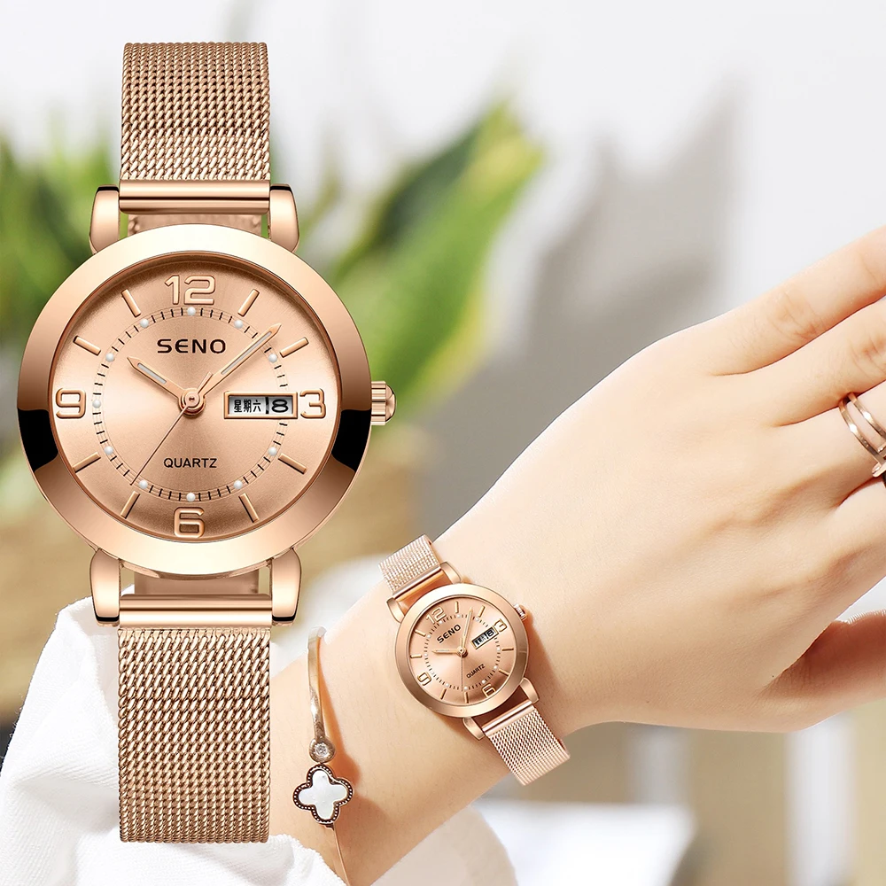 Popular Watches Women's Quartz Watch 28mm Case High-End Movement with Calendar Stainless Steel Strap Watch for Women Girls
Popular Watches Women's Quartz Watch 28mm Case High-End Movement with Calendar Stainless Steel Strap Watch for Women Girls