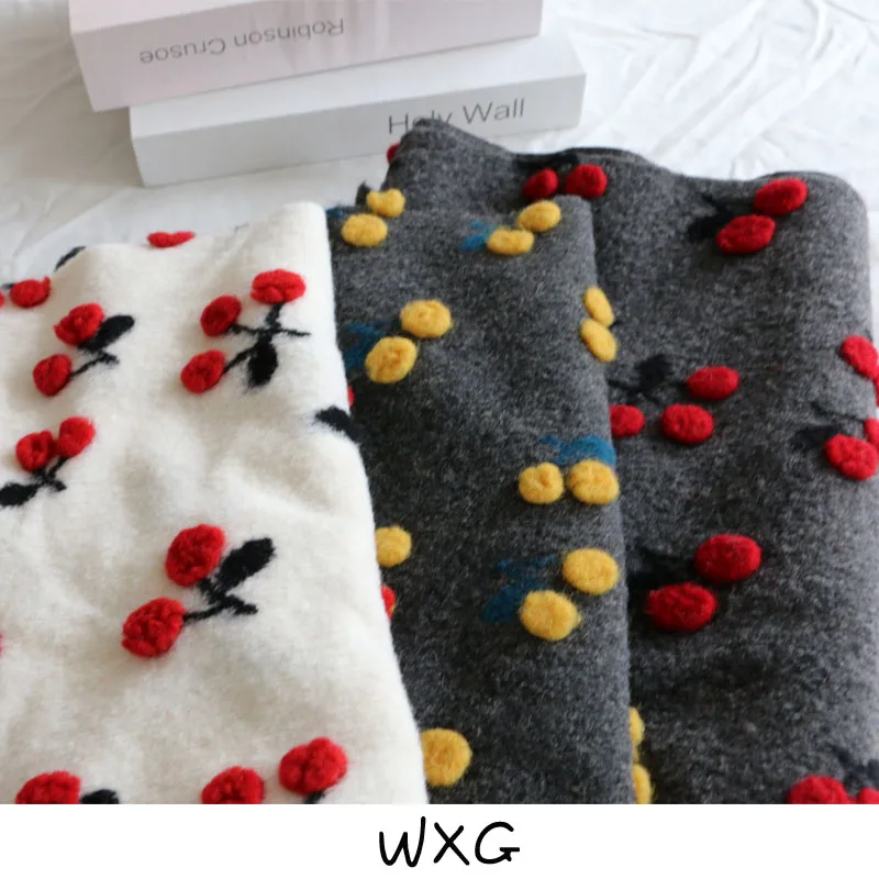 Fabric Wide 50x160cm DIY Coat Autumn and Winter Closing Sewing Three-Dimensional Fluffy Plant Flower Wool Small Cherry Jacquard
Fabric Wide 50x160cm DIY Coat Autumn and Winter Closing Sewing Three-Dimensional Fluffy Plant Flower Wool Small Cherry Jacquard